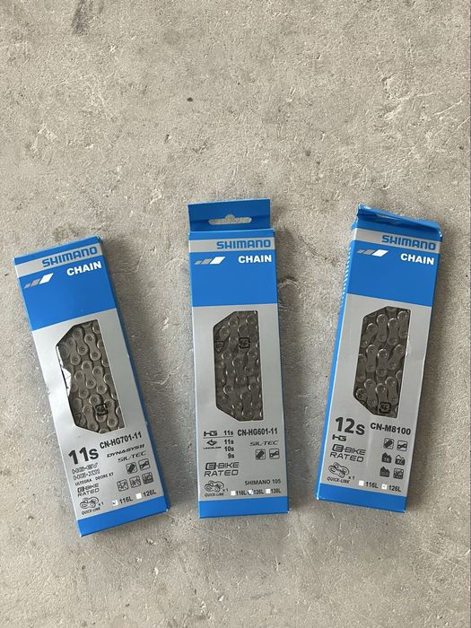 Вериги SRAM и Shimano 11 и 12 скорости