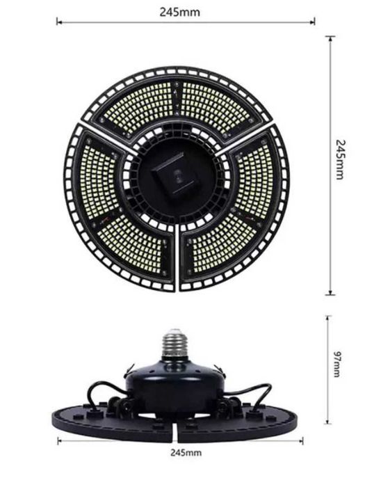 Фитолампа полного спектра. E27, 504 LED, 100Вт, SMD 2835, Warm white