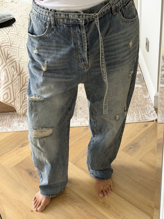 Джинсы багги рванки