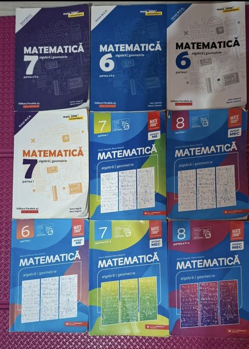 Culegeri matematică 6-7-8