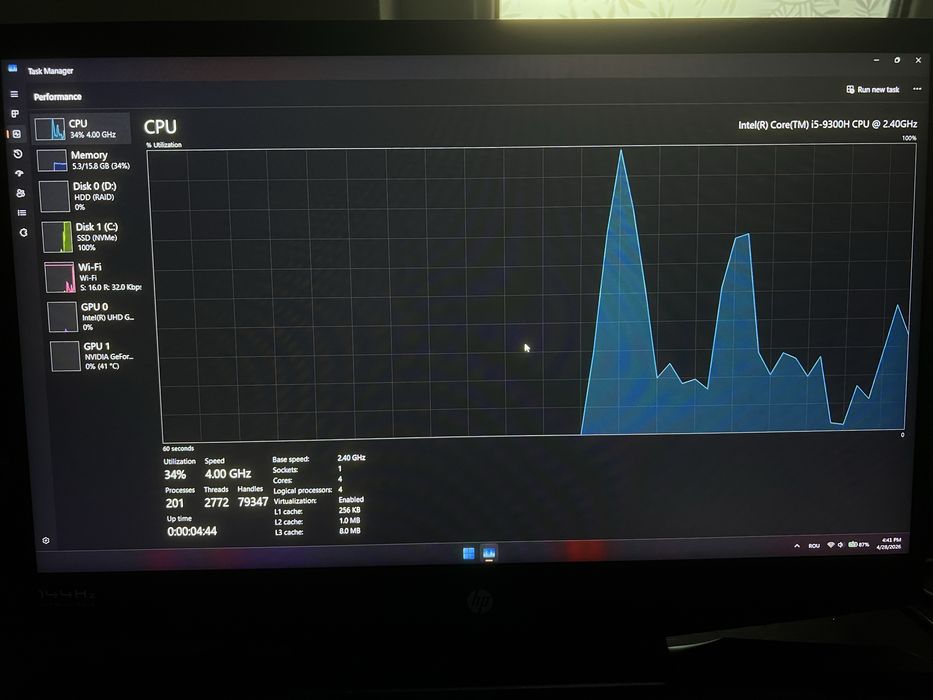 Laptop hp pavilion gaming 144 hz
