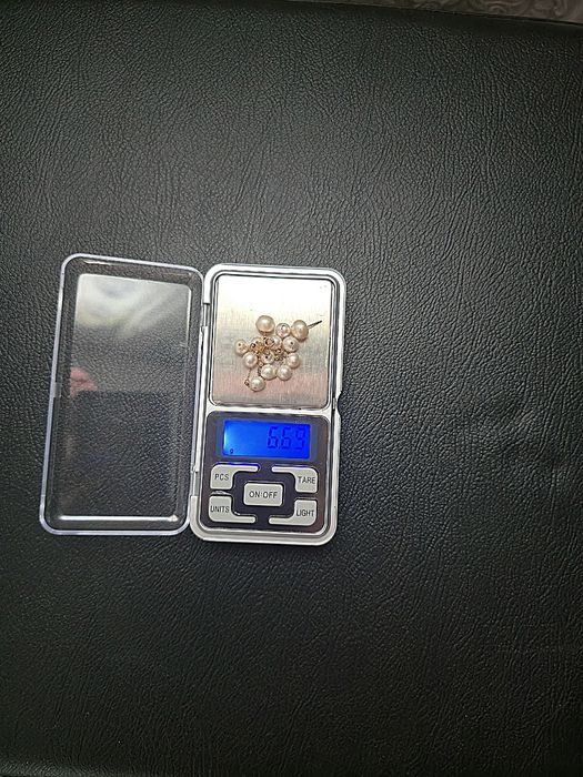 Set lant +cercei aur 18 kt cu perle