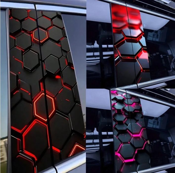 Винилови стикери за страничните колони на вратите - 2бр.