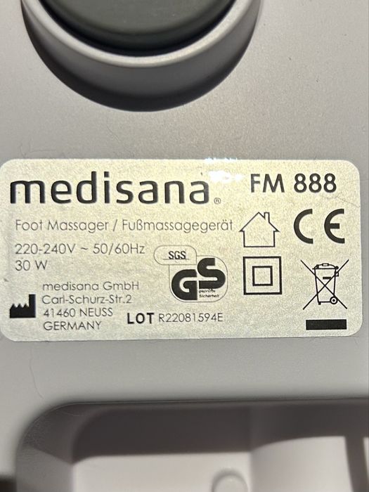 Шиацу масажор за крака Medisana FM 888
