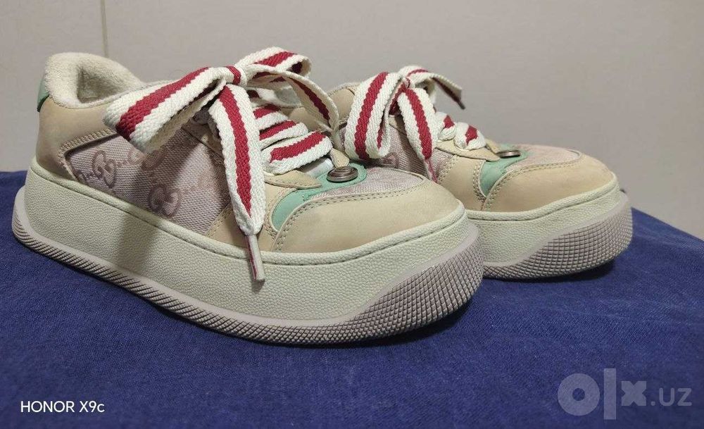 Gucci Screener Chunky Trainer Кроссовки Сникерсы 36р / Made in Italy