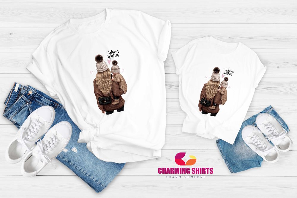 Нови Еднакви тениски Мама и Аз от 100% памук