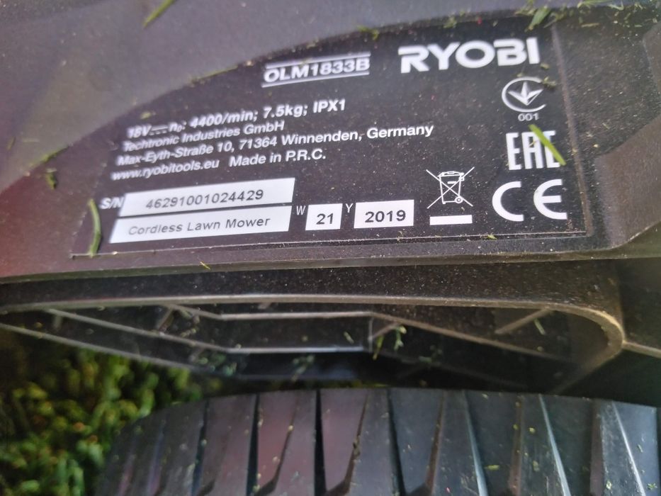Акумулаторна косачка RYOBI OLM1833B неработеща