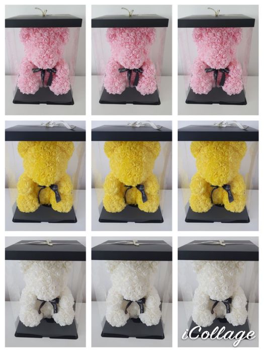 Valentine's Day Ursi trandafiri 40 cm