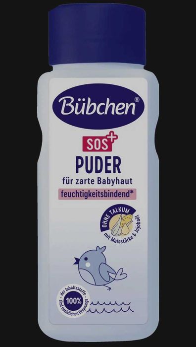 Bübchen . Chaqaloqlar  pudrasi. Germaniya mahsuloti.