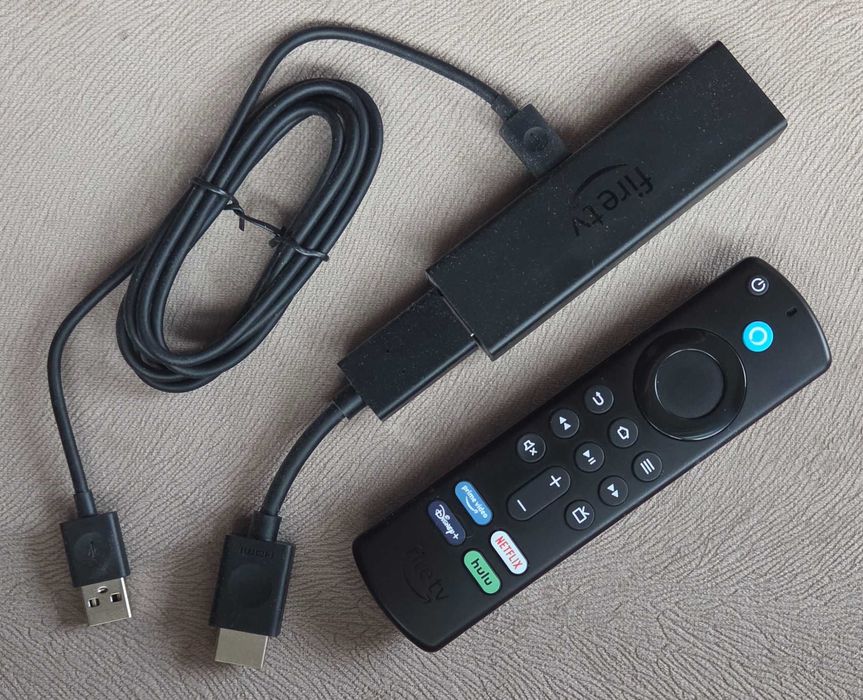 Amazon Firestick 4K MAX Медия Плеър + OTG Приставка 3-USB/ 1RJ-45