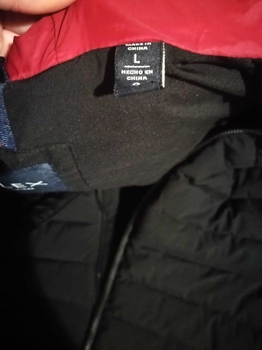 Tommy Hilfiger TH FLEX - Черно зимно яке с качулка, размер L - Оригинал