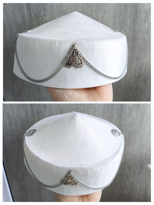 Тюбетейка белая новая