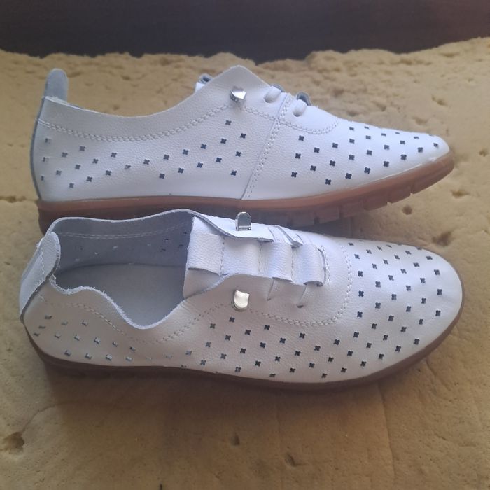 НАМАЛЕНИ Мъжки кожени обувки НОВИ 44 номер