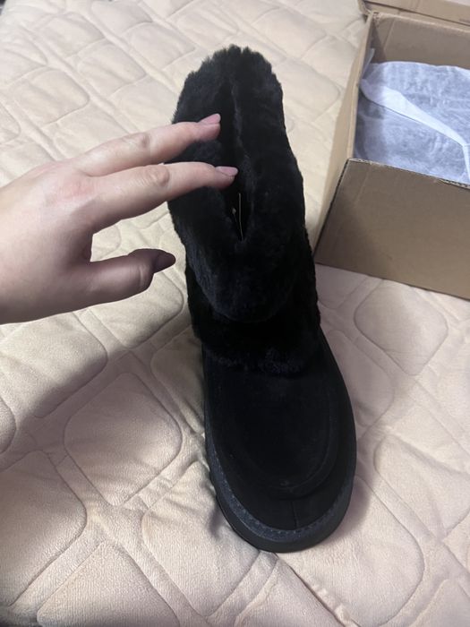 Ghete dama piele cu blana( stil UGG)