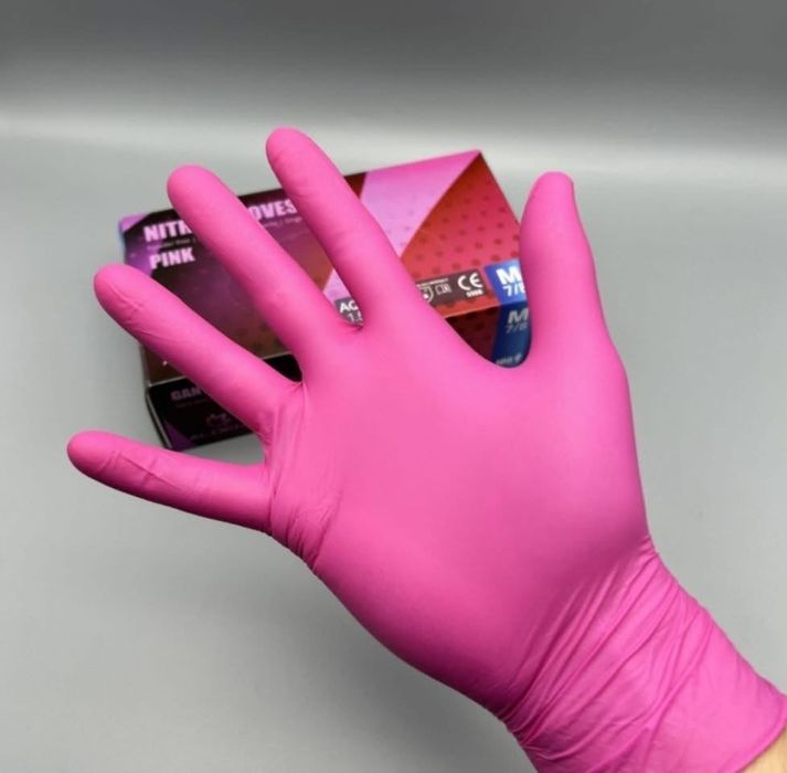 Нитрилни ръкавици-РОЗОВИ и ЗЕЛЕНИ