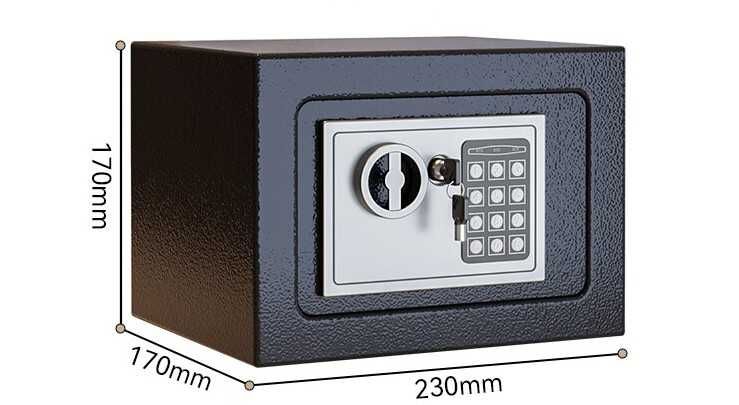 Стальной умный сейф с замком и сигнализацией