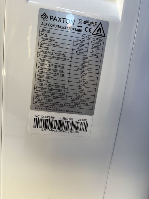 Clima portabila Paxton