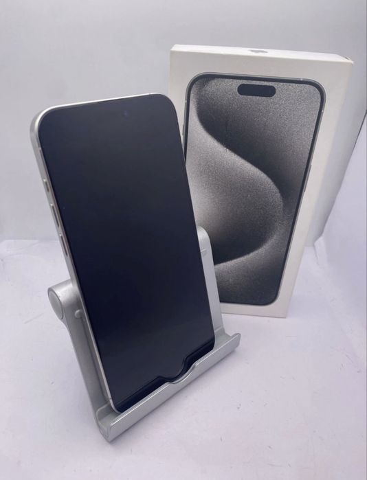 iPhone 15 pro max white titanium 256 gb Neverlock