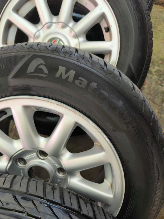 5 бр. лети джанти за ауди с летни гуми 195/65 R15-Матадор