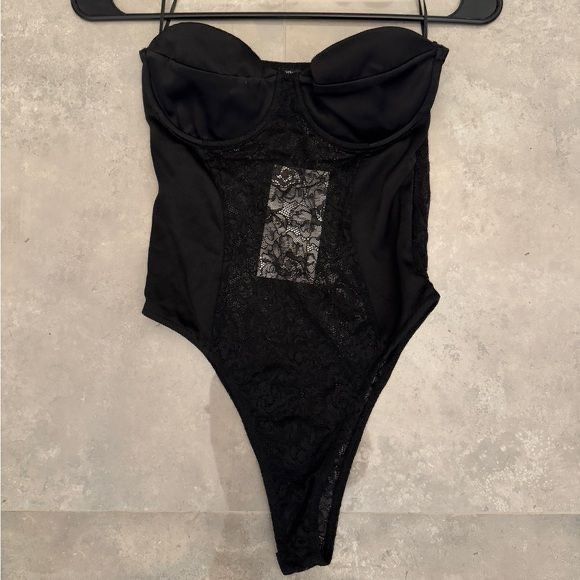 Black Lace Bodysuit ZARA