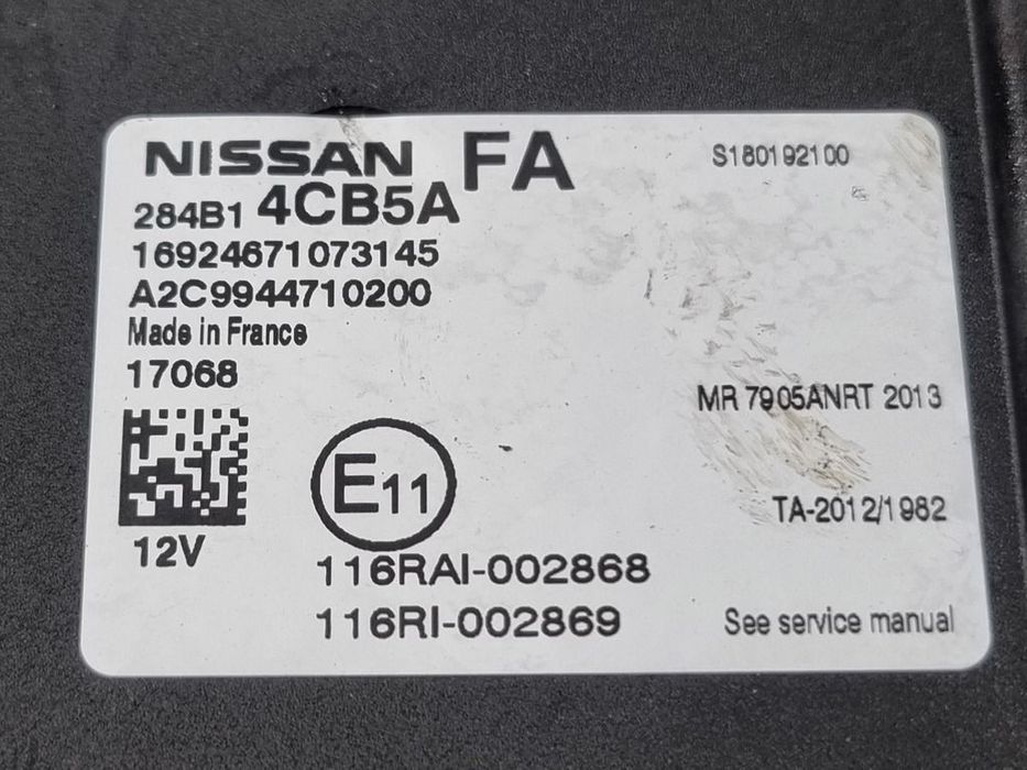 Modul Nissan Qashqai J11 2013 - 2017 (1510) 284B14CB5A