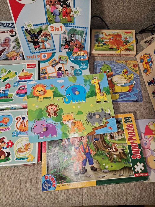 Colectie 28 puzzle pentru copii mici