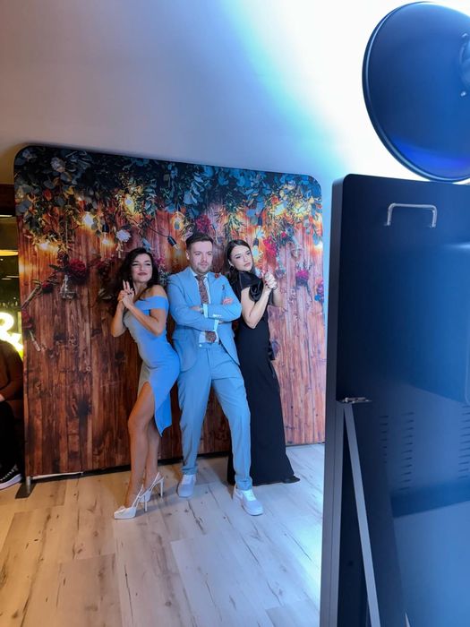 cabina foto, oglinda foto, fum greu, baloane de fum,  artificii, tort