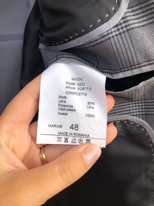 Sacou gri barbati