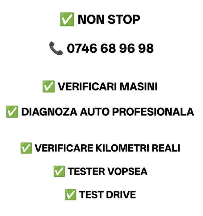 Verificari Auto Masini la domiciliu - Pitesti si alte judete