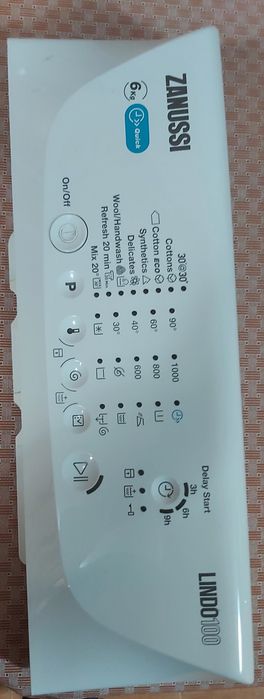 Panou comanda masina spalat rufe Zanussi Lindo 100