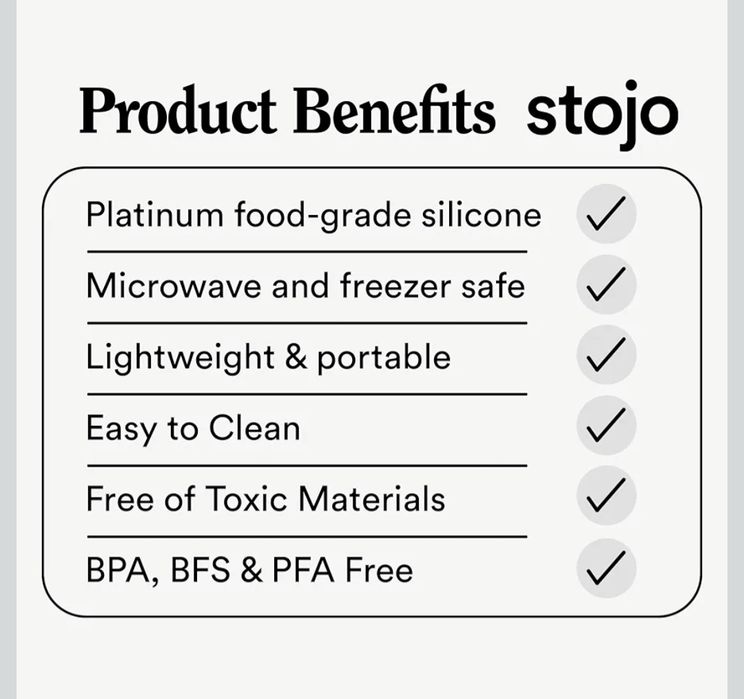 Нова сгъваема чаша Stojo (24 oz) от Платинен медицински LFGB Силикон – Черна
