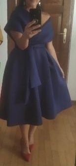 rochie superba asos party albastru inchis