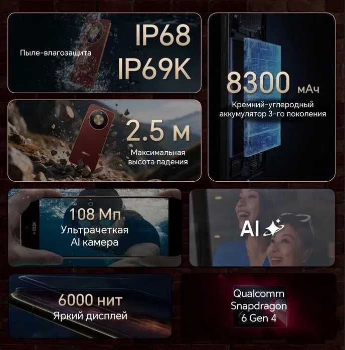 Honor X9d New Battery 8300 New 2025