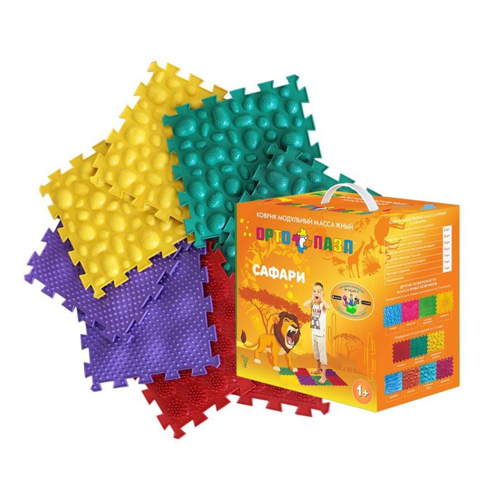 Детские модульные массажные коврики Орто пазл