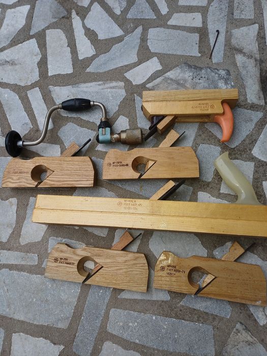 Комплект руски дърводелски рендета и маткап