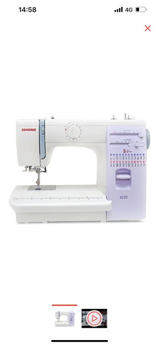 Абсолютно новая швейная машинка  janome 423s