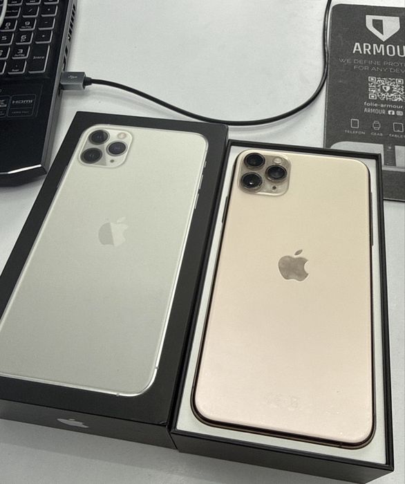 iPhone 11 PRO MAX-Gold-Full Box-Stare Impecabila