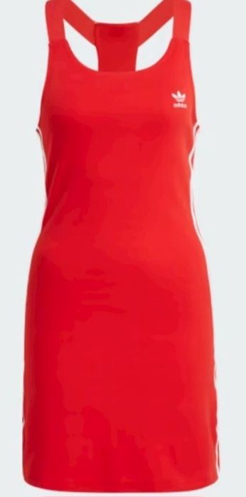 Adidas червена спортна рокля Л