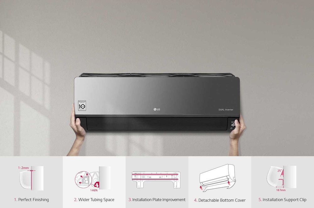 LG Кондиционер AC12BK Artcool Mirror Dual Inverter 18/24 есть оптом
