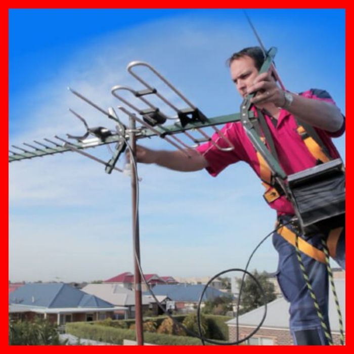 Антенна Установка  спутникових  +Уздижитал и телевизор