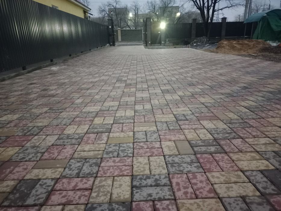 Монтаж демонтаж брусчатки