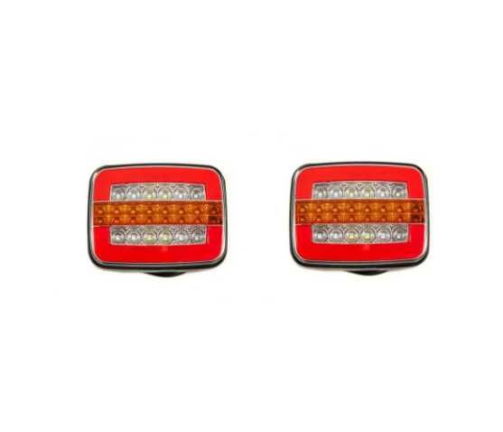 SET Lampa LED cu semnalizare dinamica 4 functii 24V auto remorca camion