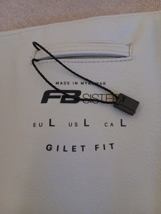 Vesta piele eco, gri perlă