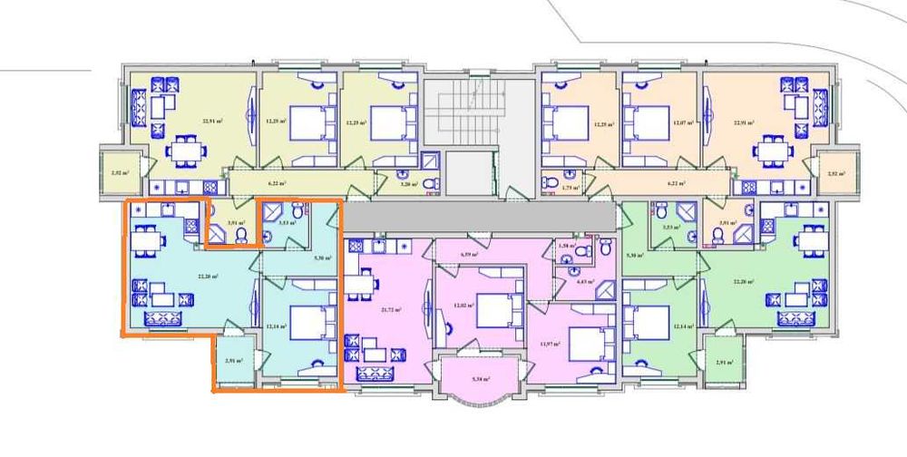 Двустаен апартамент, разположен в Широк Център, гр. Хасково