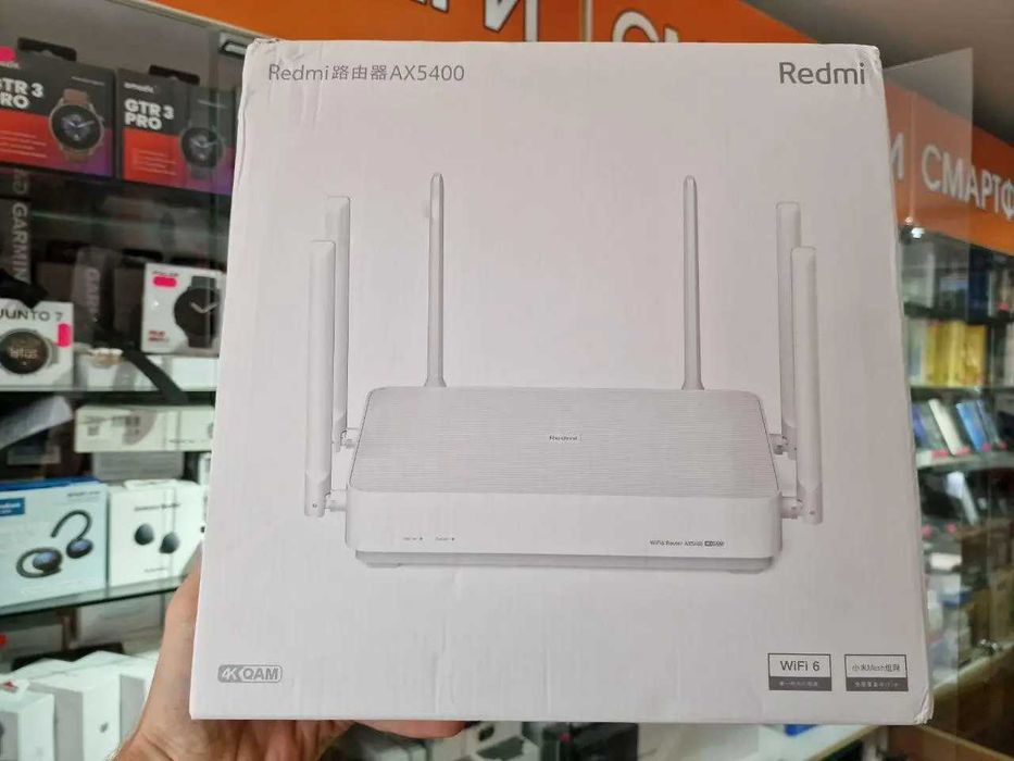 Wifi Роутер Xiaomi Redmi AX5400 двухдиапазонный 5400 Мбит/с (Wi-Fi 6 )
