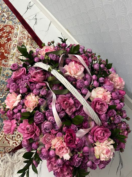 Продается корзина со цветочками