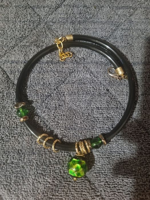 Колье Муранское стекло на каучуке