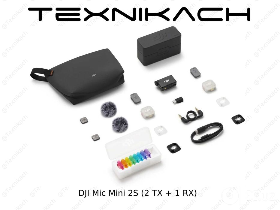 DJI Mic Mini 2S (2 TX + 1 RX) • Yetkazib berish • Tekshirib to‘lash