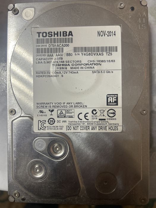 HDD Жесткий диск 2Tb