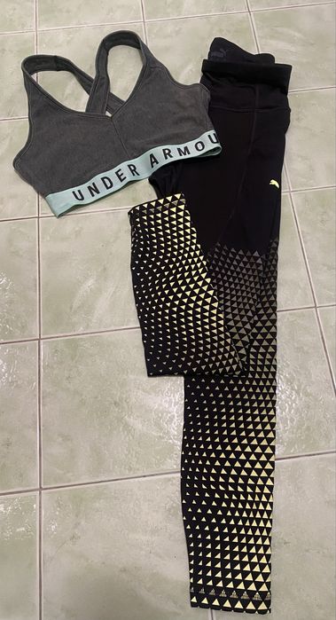 Puma, Under armour- клин и спорен сутиен-S